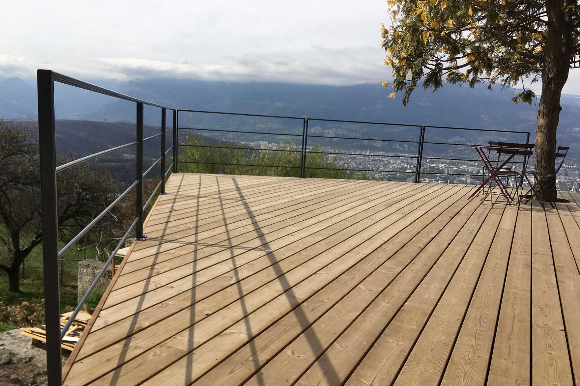 Création de terrasses bois sur Grenoble