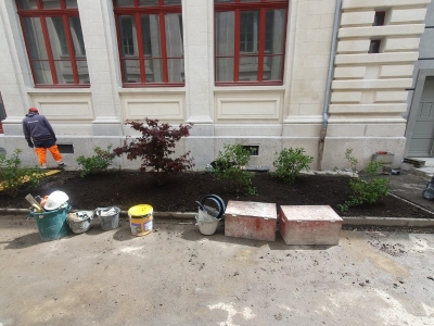 Création massif végétal Grenoble