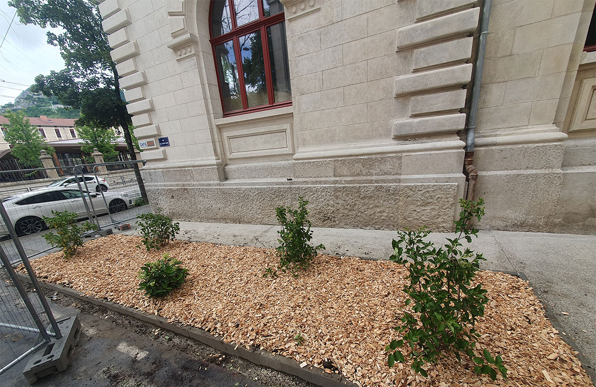 Aménagement d’un massif végétal à Grenoble