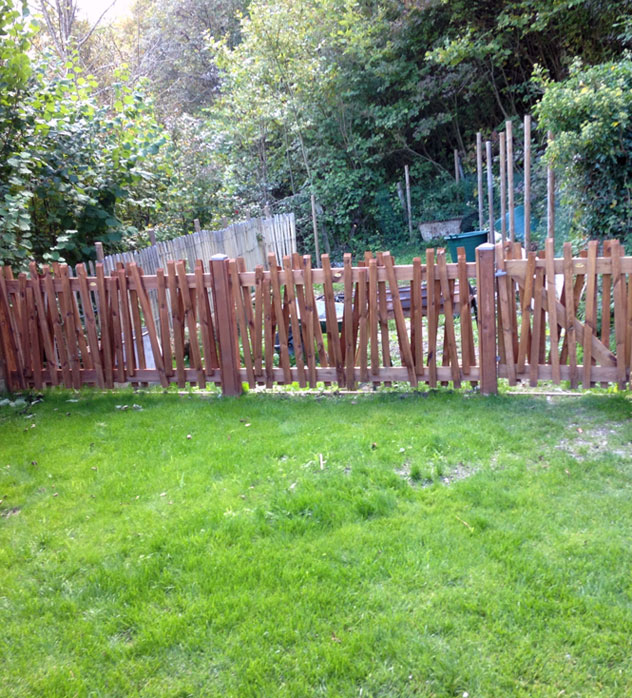 Création barrière jardin Grenoble