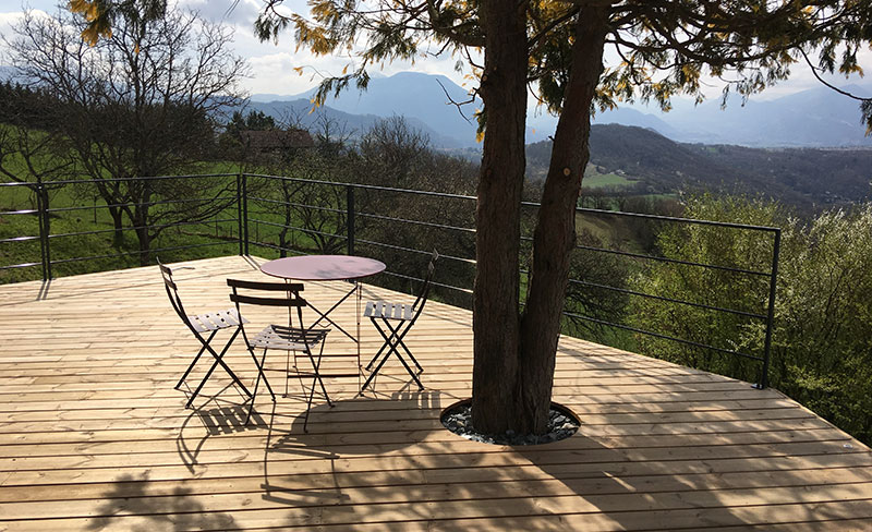 Construction terrasse bois Grenoble