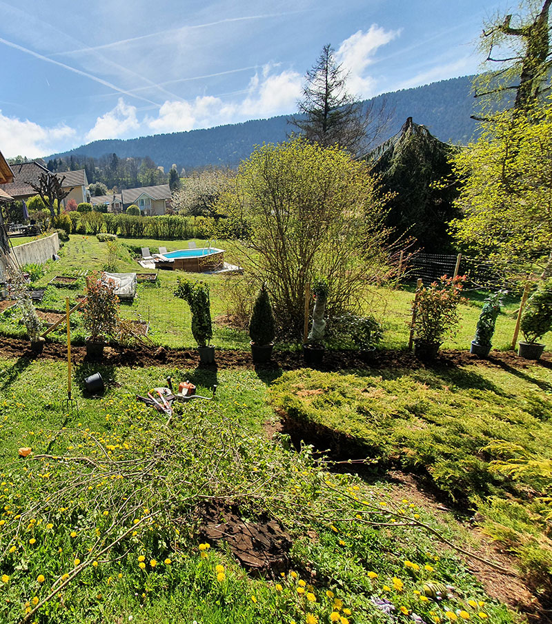 Plantation arbres arbustes paysagiste Grenoble